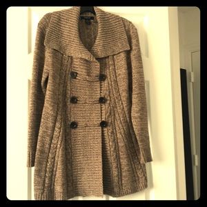 NWOT Long sleeve sweater peacoat.